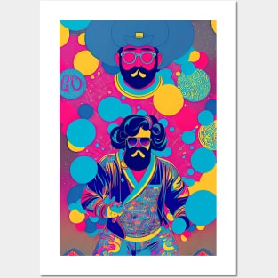 Retro 70s Man Posters and Art